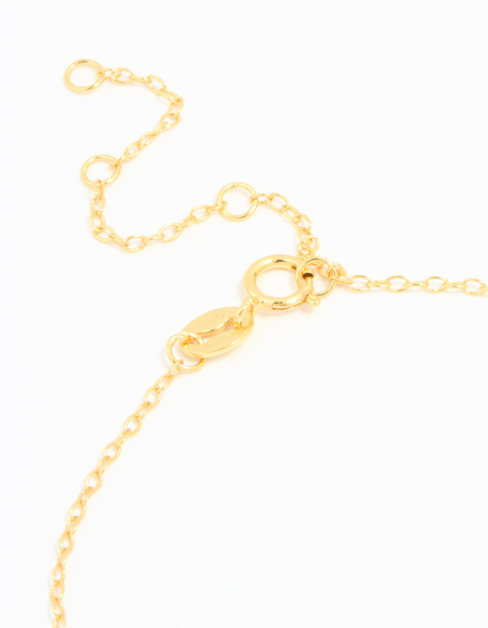 Gold Plated Sterling Silver Cubic Zirconia Infinity & Heart Bracelet
