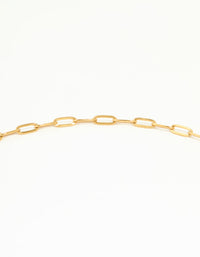 Waterproof Gold Plated Stainless Steel Cubic Zirconia T & O Necklace - link has visual effect only