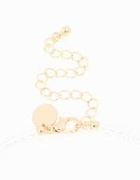 Gold Pearl Celestial Charm Necklace - link has visual effect only