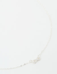 Sterling Silver Cubic Zirconia Infinity Necklace - link has visual effect only