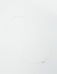 Sterling Silver Cubic Zirconia Infinity Necklace - link has visual effect only