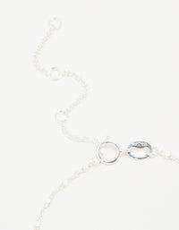Sterling Silver Cube Chain Bracelet - link has visual effect only