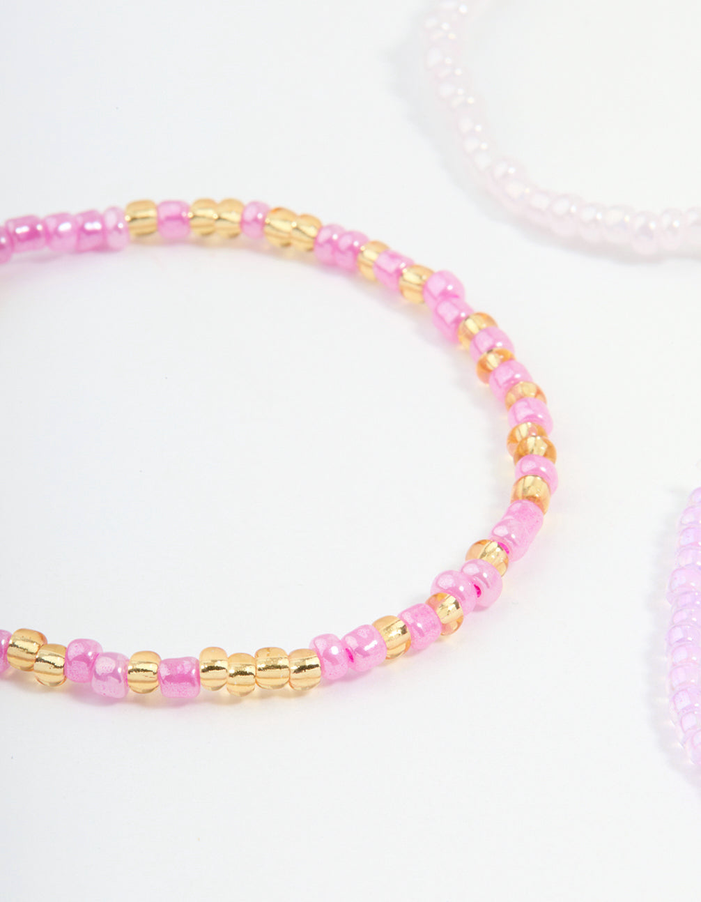 Kids Pastel & Vibrant Beaded Stretch Bracelets 9-Pack