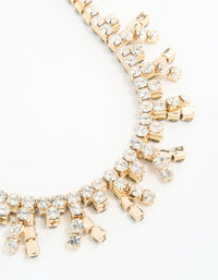 Gold Diamante Reversible Necklace - link has visual effect only