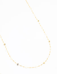 Gold Plated Semi Precious Stone Waist Chain - link has visual effect only