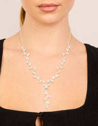 Silver Diamante Vine Lariat Necklace - link has visual effect only