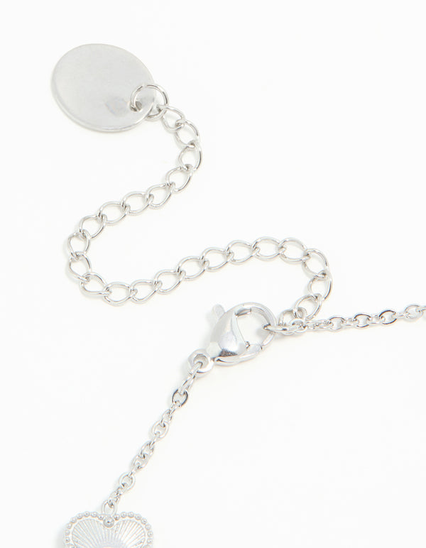 Waterproof Stainless Steel Flower Petals Charm Bracelet