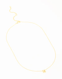 Gold Plated Brass Mini Bubble Letter M Pendant Necklace - link has visual effect only