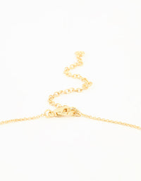 Gold Plated Brass Mini Bubble Letter A Pendant Necklace - link has visual effect only