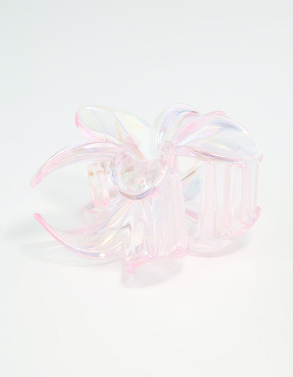 Iridescent Frangipani Claw Clip