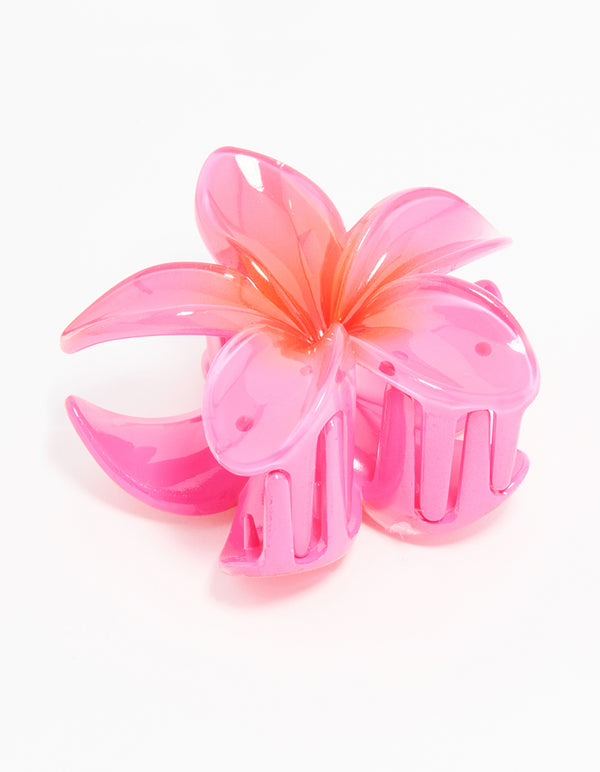 Watermelon Frangipani Hair Claw Clip
