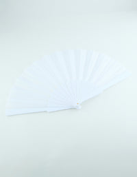 Cream Folding Fan - link has visual effect only