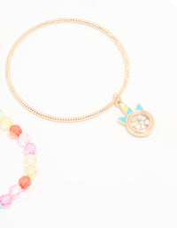 Kids Gold Bangles 5-Pack - link has visual effect only
