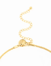 Waterproof Gold Plated Stainless Steel Twisted Short Chain Necklace - link has visual effect only