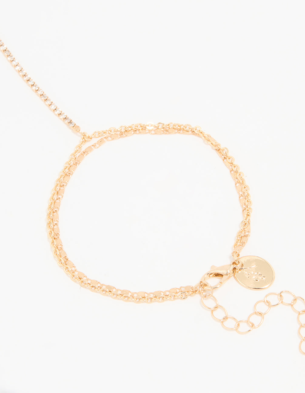 Gold Dainty Layered Hand Chain