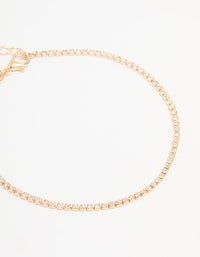 Gold Diamante & Ball Anklets 2-Pack - link has visual effect only