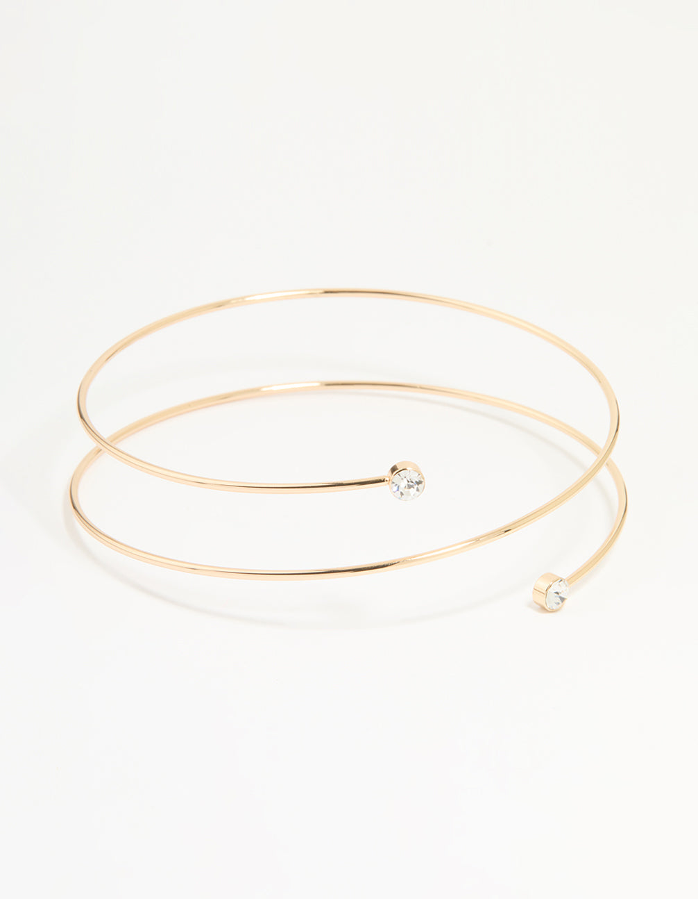 Gold Diamante Wrap Arm Cuff