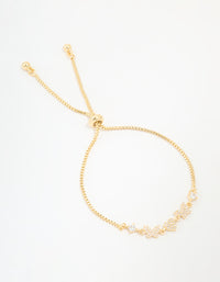 Gold Plated Cubic Zirconia Butterfly & Heart Toggle Bracelet - link has visual effect only