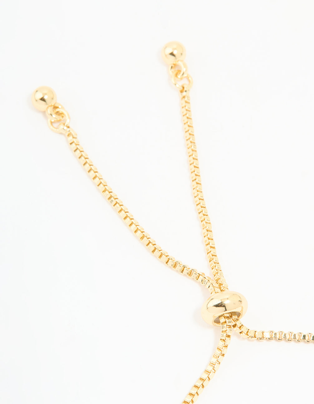 Gold Plated Cubic Zirconia Butterfly & Heart Toggle Bracelet