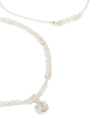 Silver Pearl & Diamante Bracelets 3-Pack - link has visual effect only