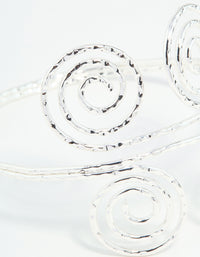 Silver Double Swirl Arm Cuff - link has visual effect only