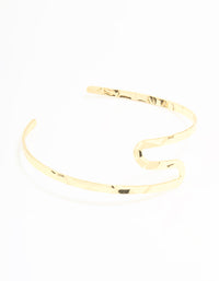 Gold Simple Swirl Arm Cuff - link has visual effect only