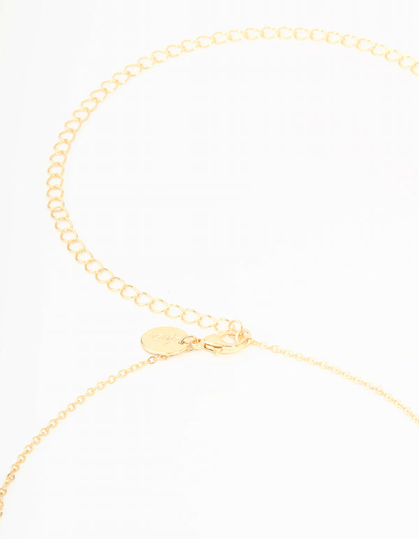 Gold Diamante & Ball Waist Chain