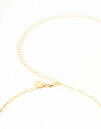 Gold Pearl & Green Flowers Waist Chain - link has visual effect only