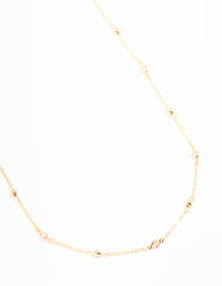 Gold Diamante & Ball Waist Chain - link has visual effect only