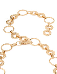 Gold Mixed Sized Circle Belt - link has visual effect only