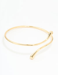Gold Plated Molten Drop Arm Cuff - link has visual effect only