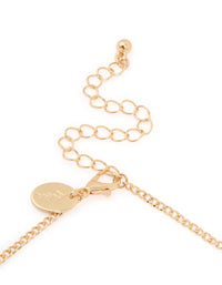 Gold Gem Molten Necklace - link has visual effect only