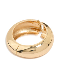 Gold Chunky Round Bangle - link has visual effect only