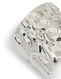 Silver Molten Curved Ponytail Hair Hook - link has visual effect only