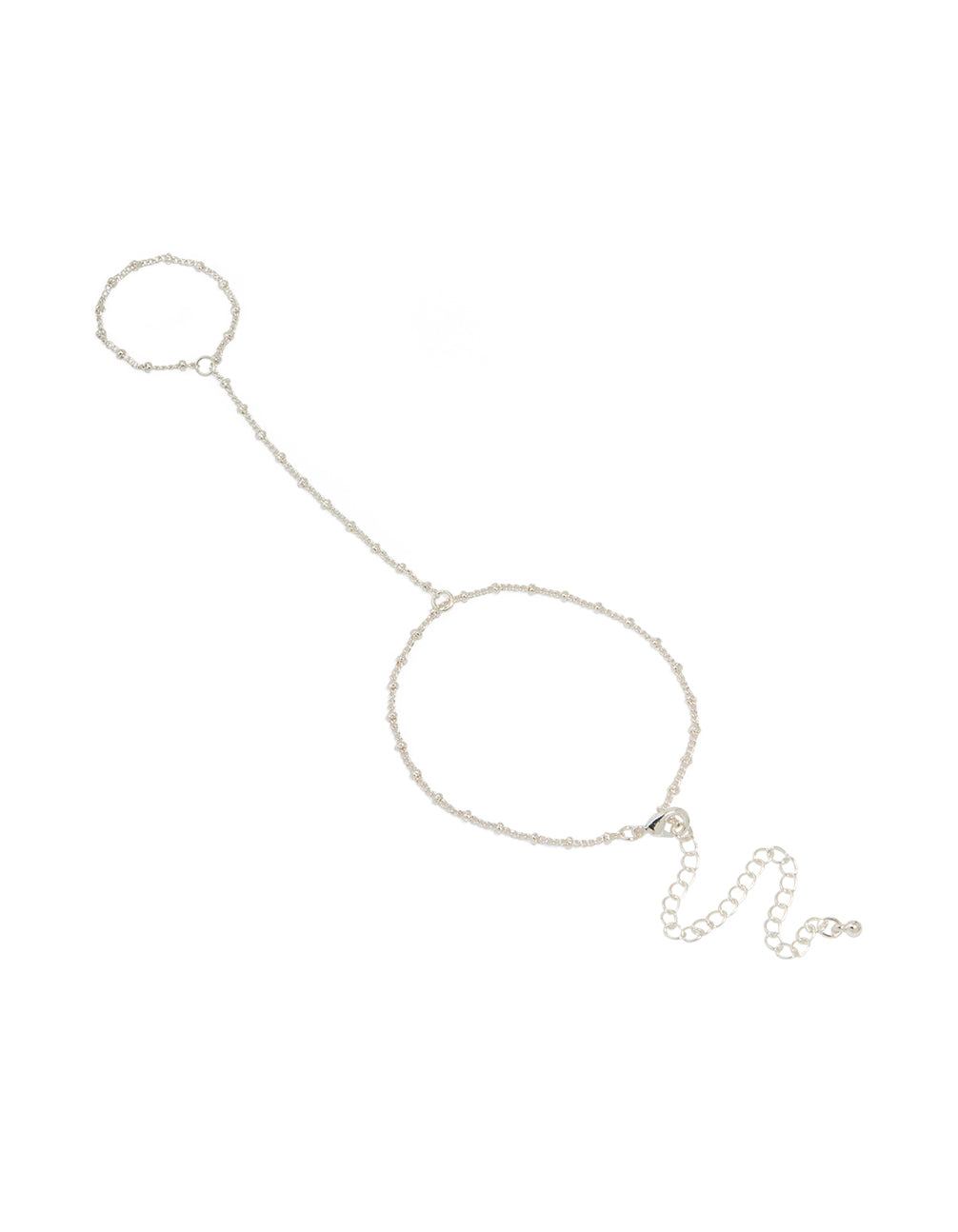 Silver Dainty Ball Hand Chain