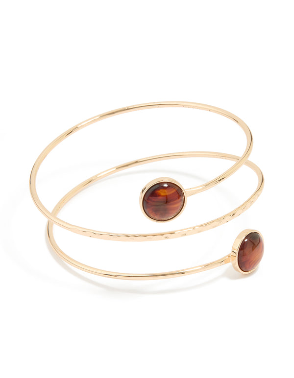 Gold Tiger Eye Arm Cuff