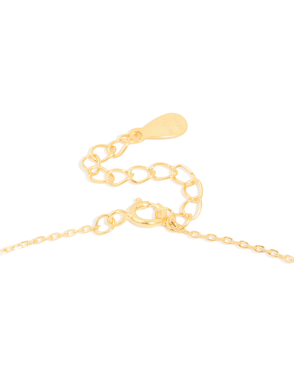 Gold Plated Sterling Silver Cubic Zirconia Cross Necklace