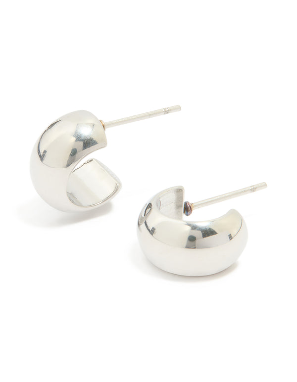Surgical Steel Mini Bubble Huggie Earrings