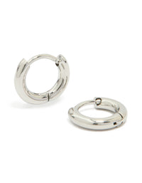 Waterproof Stainless Steel Clicker Hoop Earrings - link has visual effect only