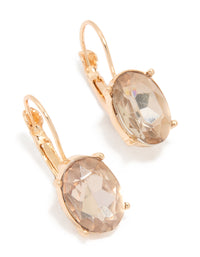 Gold Diamante Drop Earrings - link has visual effect only