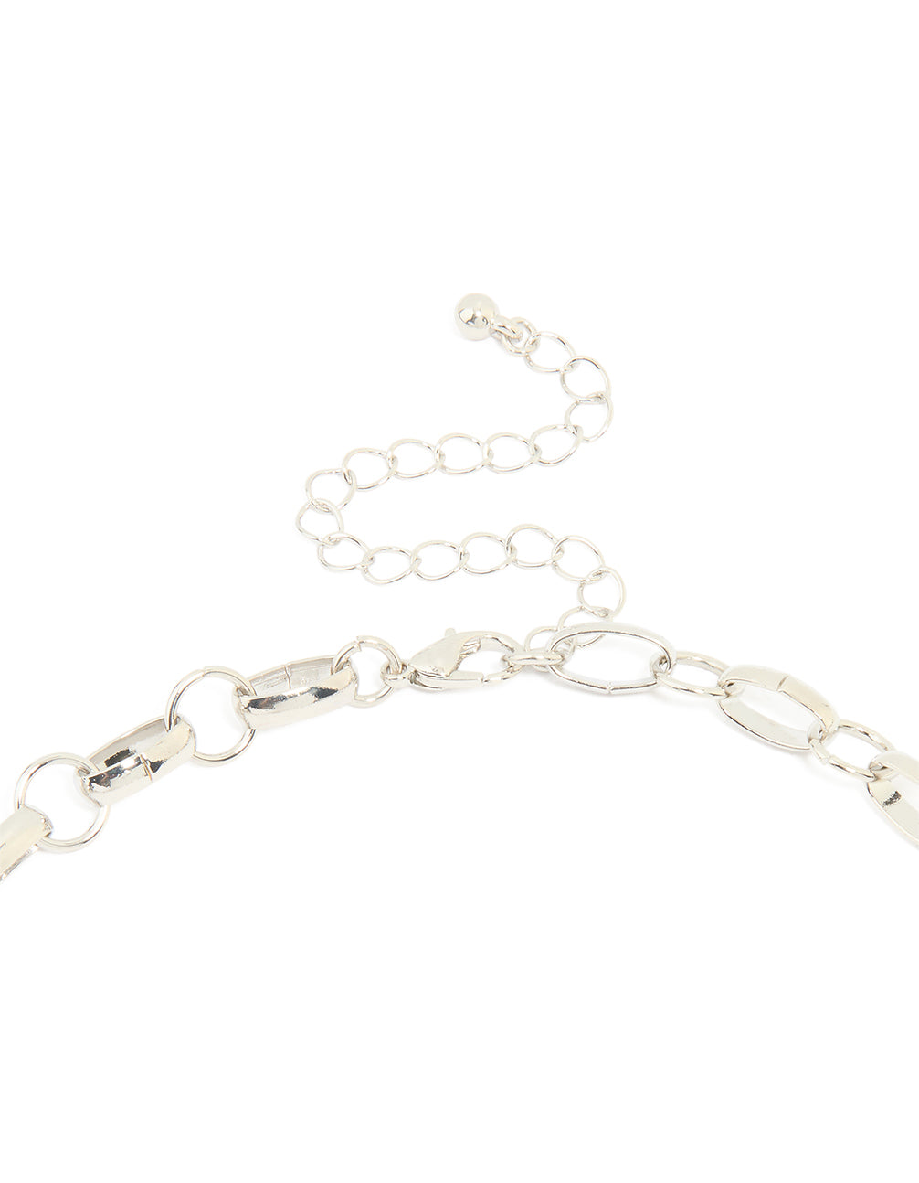 Silver Chain T-Bar Y-Necklace