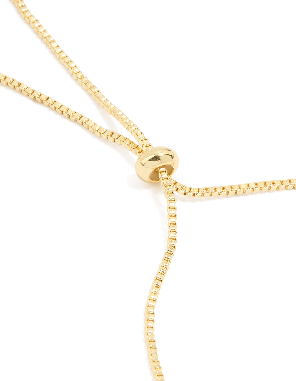 Gold Plated Cubic Zirconia Layered Toggle Bracelet