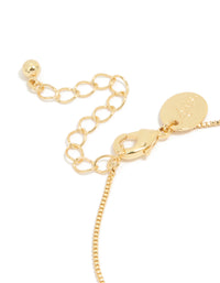 Gold Plated Brass Emerald Cross Cubic Zirconia Toggle Bracelet - link has visual effect only