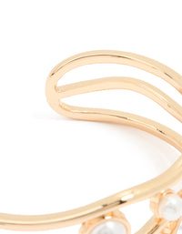 Gold Pearl Wave Wrist Cuff - link has visual effect only