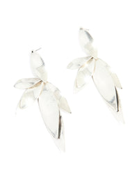 Silver Multi Petal Drop Earrings - link has visual effect only