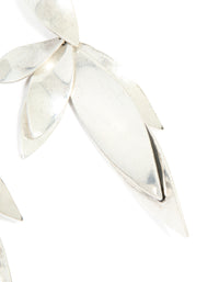 Silver Multi Petal Drop Earrings - link has visual effect only