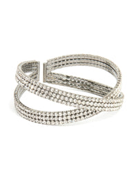 Gunmetal Twisted Wrist Cuff - link has visual effect only
