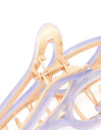 Gold Acrylic Edge Tulip Claw Clip - link has visual effect only