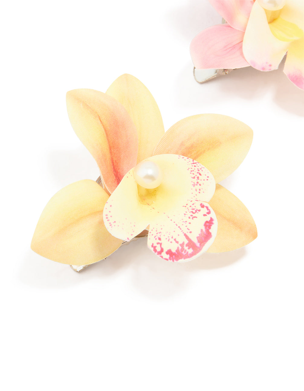 Mixed Small Orchid Hair Clips 2-Pack