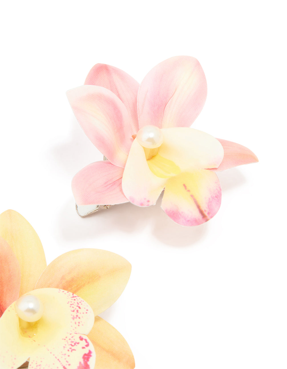 Mixed Small Orchid Hair Clips 2-Pack